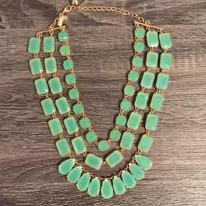Kate Spade Teal & Gold Statement Necklace